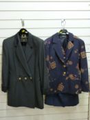 Two Louis Feraud two piece skirt suits,
