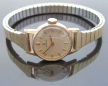 Omega 9ct gold ladies wristwatch ref.
