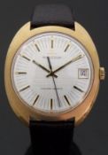 Jaeger-LeCoultre Master-Quartz gentleman's wristwatch with date aperture two-tone hands and baton