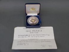 Queen Elizabeth II Cunard maiden voyage silver medal in original case with certificate no 212