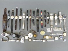 Approximately 32 watches including Rotary, Ingersoll, Timex, Lorus, Accurist, nickel or similar,