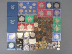 A small collection of crowns including a Maria Theresia