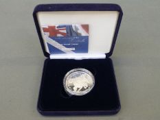 A cased silver proof crown for the 100th anniversary of the Entente Cordiale, certificate no 02729,
