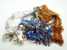 Two Topazglow necklaces,