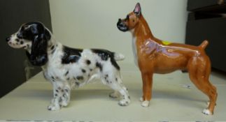 Two Royal Doulton dog figures,