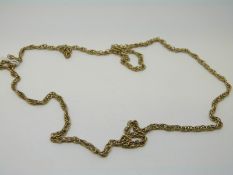 A 9ct gold chain/ necklace, 10.