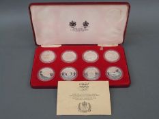 Spink and Son Ltd 1977 Silver Jubilee crown set, proof issue in sterling silver,
