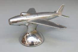 Dunhill jet aeroplane table lighter, length 16.