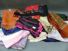 A collection of ladies silk scarves including Christian Dior, Kimijima, Jaeger etc,