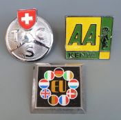 A Kenya AA car badge,
