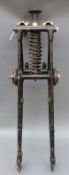 A pair of late 1920's/early 30's motorcycle girder forks, believed BSA, part no 25-5180,
