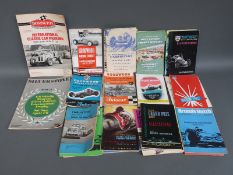 A quantity of 1950's, 60's, and early 70's motoring racing programmes including Goodwood,
