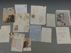 Mid 20thC correspondence between Fred May (1891-1976), cartoonist for the Sketch and Tatler,