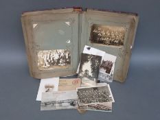 An Edwardian postcard album containing cards of WWI military interest, Welsh examples, London,