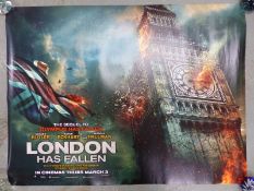 Film posters including This is the End x2, Texas Chainsaw 3D, Kick Ass 2, Demolition Man,