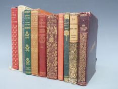 Browning's Poetical Works in gilt decorated red leather, Hunting of the Snark by Lewis Carroll,