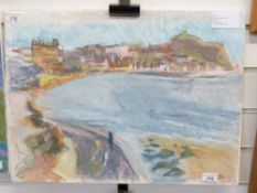 Carolyn White (1945-2013) pastel 'Scarborough 1982', dated '82 lower right,