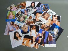 TV soap star signed photographs / autographs including Barbara Windsor and Martin Kemp