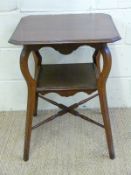 A late 19th / early 20thC occasional table with shelf below,