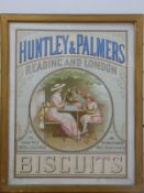 Huntley and Palmer biscuits advertising poster,