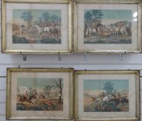 A set of four 19thC / or early 20thC hunting prints