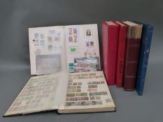 Six stockbooks of European stamps, all periods,