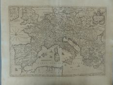 A coloured map of Holland, possibly 17thC, together with a map showing the layout of Newport,