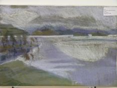 Carolyn White (1945-2013) pastel 'Loch Awe, Argyll, Highlands',