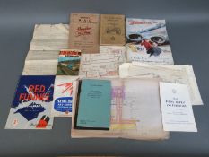 A quantity of railwayana to include technical drawings, Gas and Oil Engine Management,