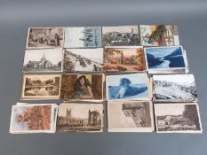 A small collection of postcards including WWI, Dovercourt Bay, Maori Girls, Assuan,