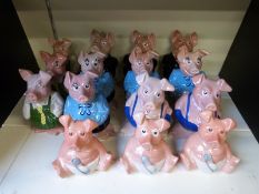 A quantity of Natwest pigs including three Woody; three Annabel; two Maxwell;