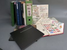 A box of albums and stockbooks,