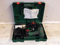 A boxed Bosch PSB18VE-2 cordless drill