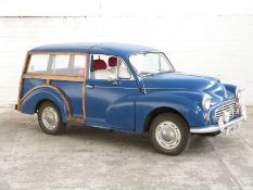 A 1963 Morris Minor Traveller car XMW 76A,