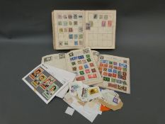 Three sundry stamp albums,