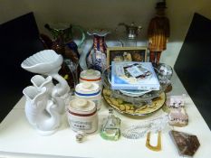 A collection of ceramics and glass including a Masons Ironstone jug, Imari vase,