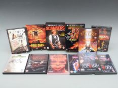 Horror thriller related signed photographs and DVDs including Scanners, The Reaping etc.