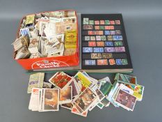 A stamp stockbook containing UK stamps Edwardian onwards,