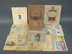 A collection of cigarette cards mounted in albums including Ching & Co Ships and their Workings,