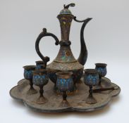 A Chinese silver tray,