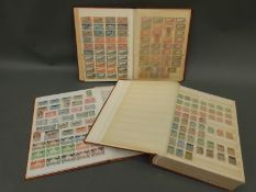 Three stockbooks containing a very large quantity of mint and used stamps from the French Colonies,