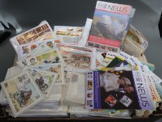 A box of first day covers, GB,