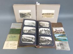 An Edwardian postcard album, mainly of European topographical interest, Loire chateaux,
