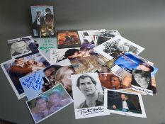 James Bond related autographs / signed photographs including Daniel Craig,