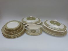 Royal Doulton Sonnet part dinner service including 18 plates, meat plate,