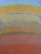 Carolyn White (1945-2013) pastel abstract 'Earth and Sea',