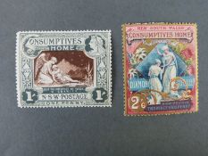 New South Wales 1897. Charity 1/- and 2/6d SG 280 and 281.