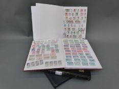 A stockbook of Irish stamps and three stockbooks of USA stamps including some mint