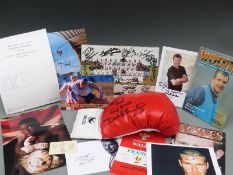 Sporting autographs / signed photographs including David Beckham,