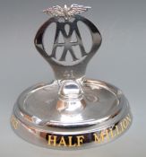 An AA commemorative ashtray marked half million membership souvenir 1905-1933